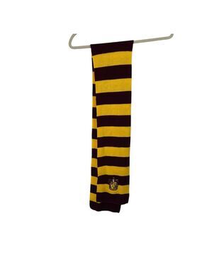 Harry Potter Gryffindor Scarf Black Yellow Knit Striped Hogwarts Wizardcore